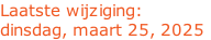 Laatste wijziging:
dinsdag, maart 25, 2025