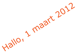 Hallo, 1 maart 2012
